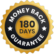 LeanBliss 180-day money-back guarantee badge